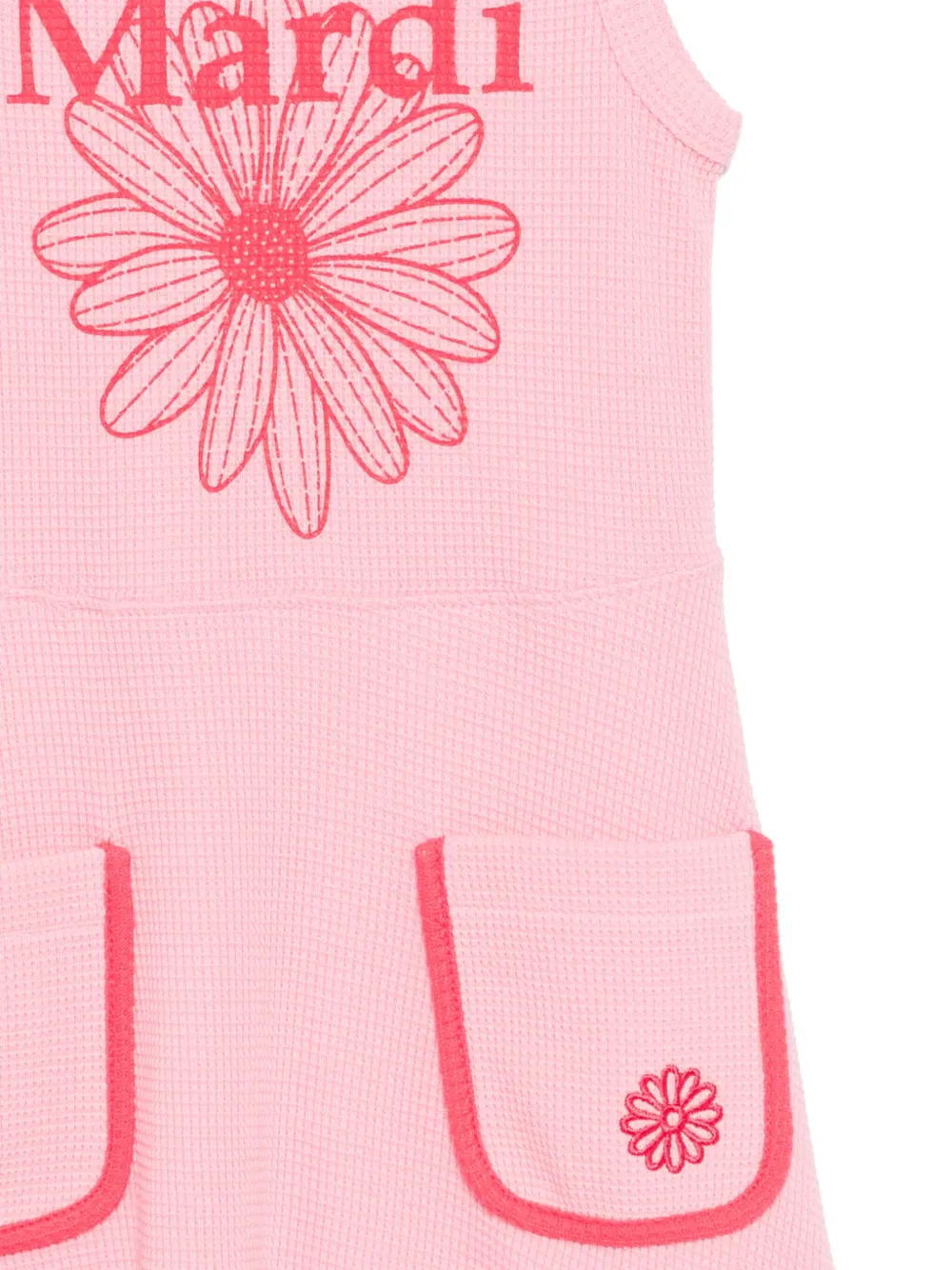 Mardi Mercredi Les Petites Jurk met logoprint Roze