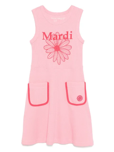 Mardi Mercredi Les Petites logo-print dress