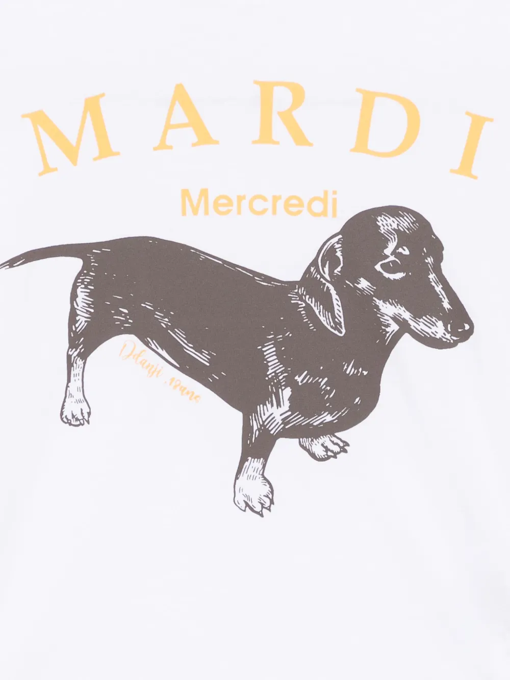 Mardi Mercredi Les Petites Ddanji T-shirt Wit