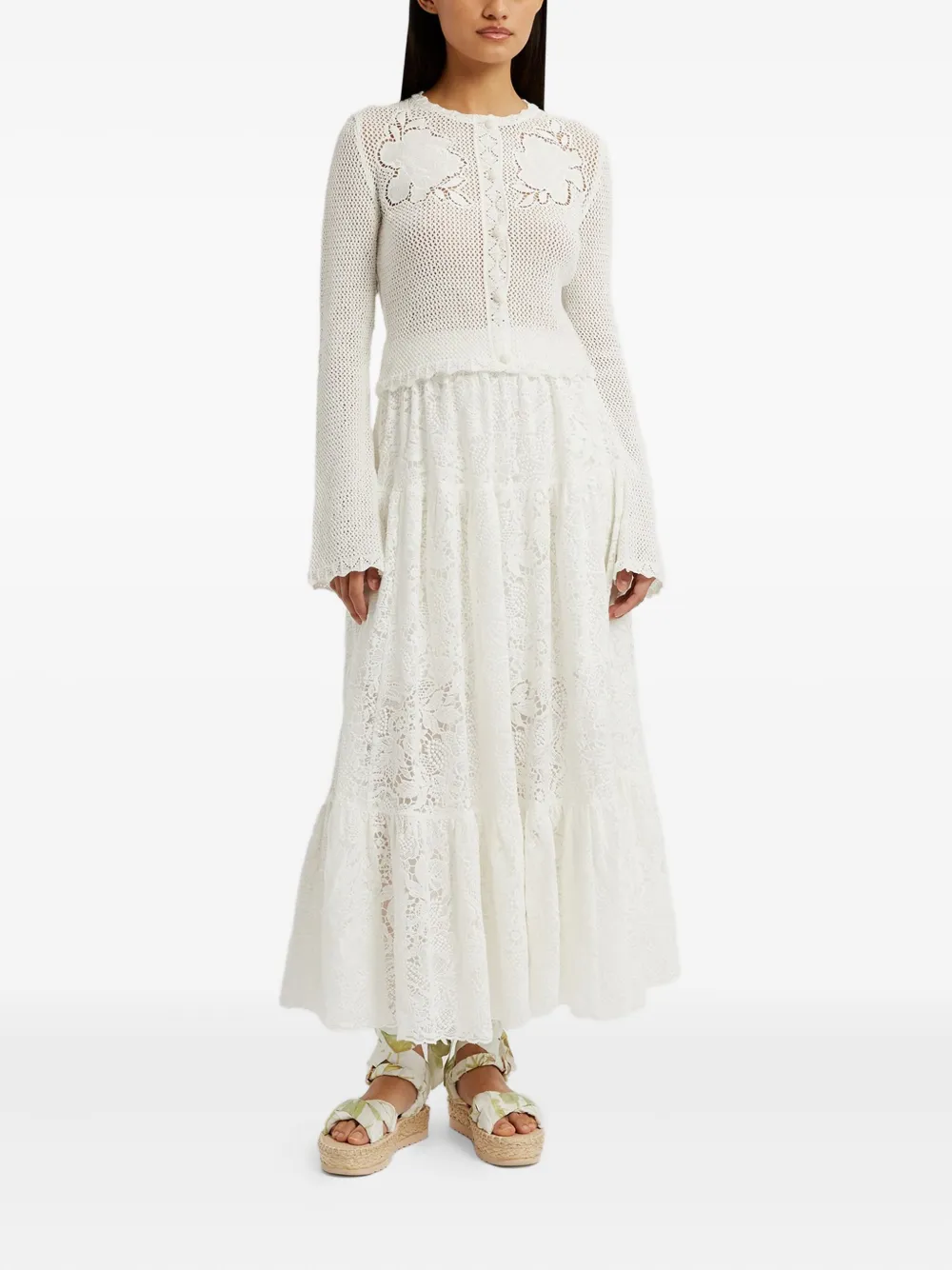 ERDEM Vest met lange mouwen Wit