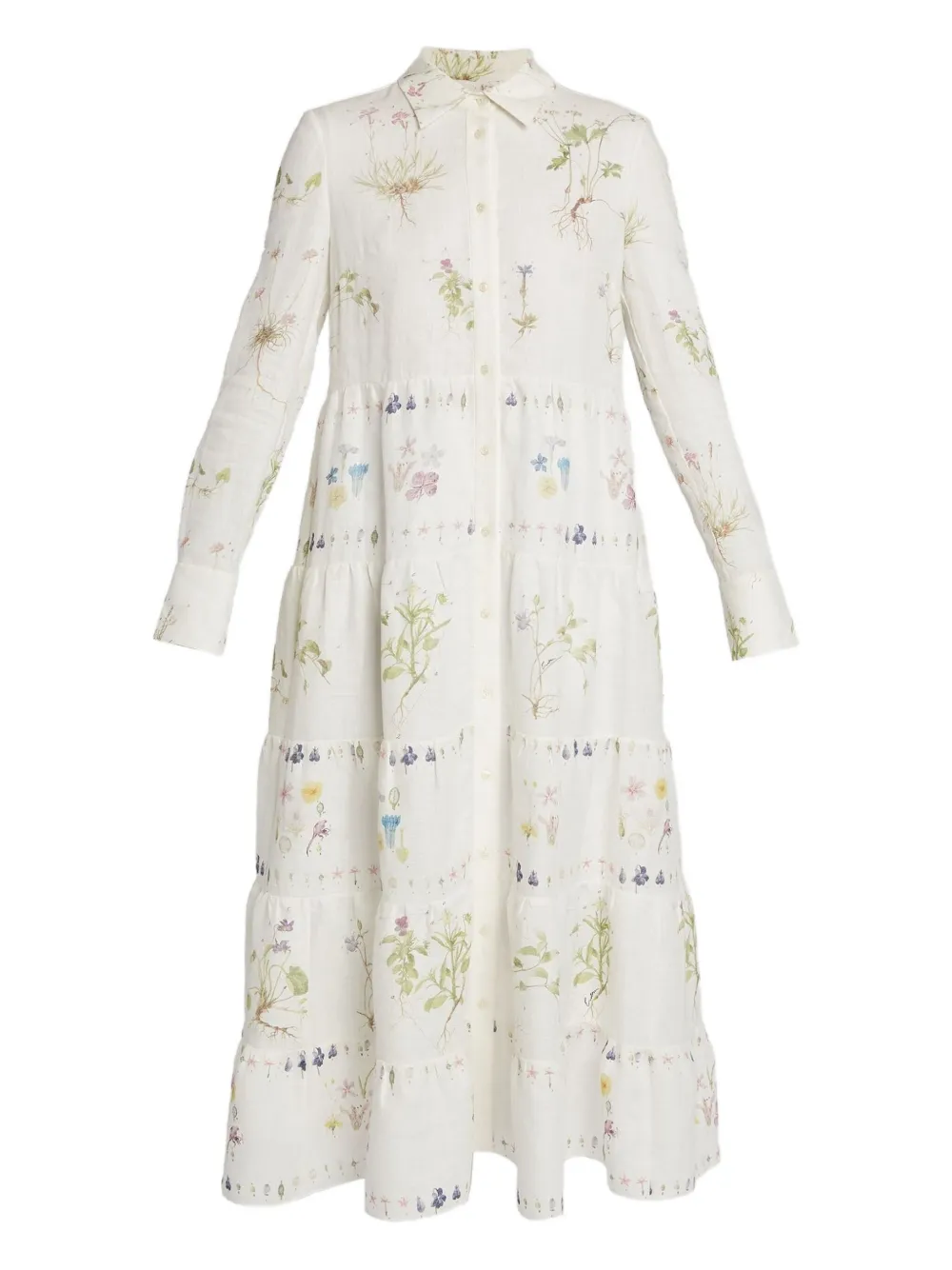 ERDEM LONG-SLEEVE SHIRT DRESS 