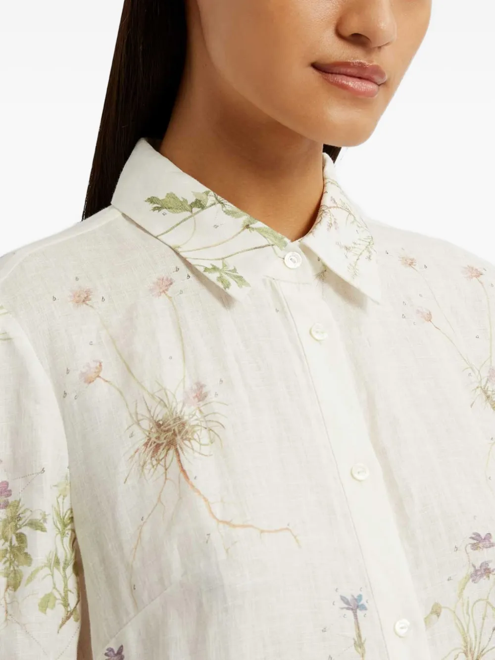 Shop Erdem Long-sleeve Shirt Dress