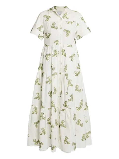 ERDEM vestido camisero manga corta