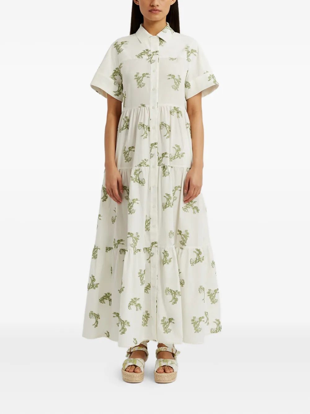 ERDEM Blousejurk met korte mouwen - Wit
