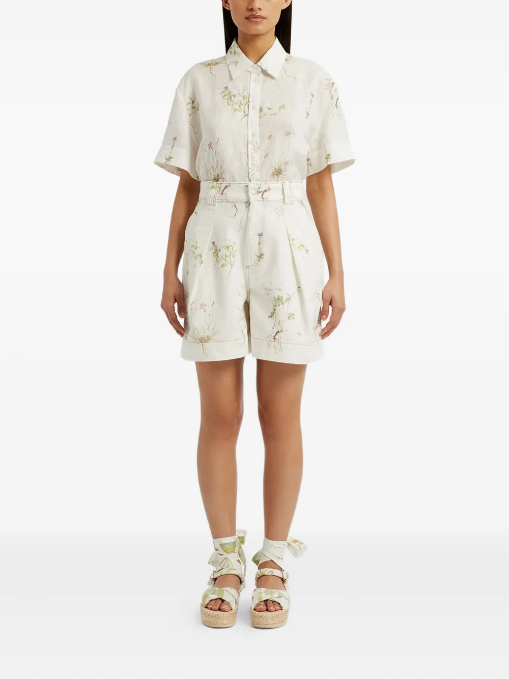 ERDEM Blouse met bloemenprint - Wit