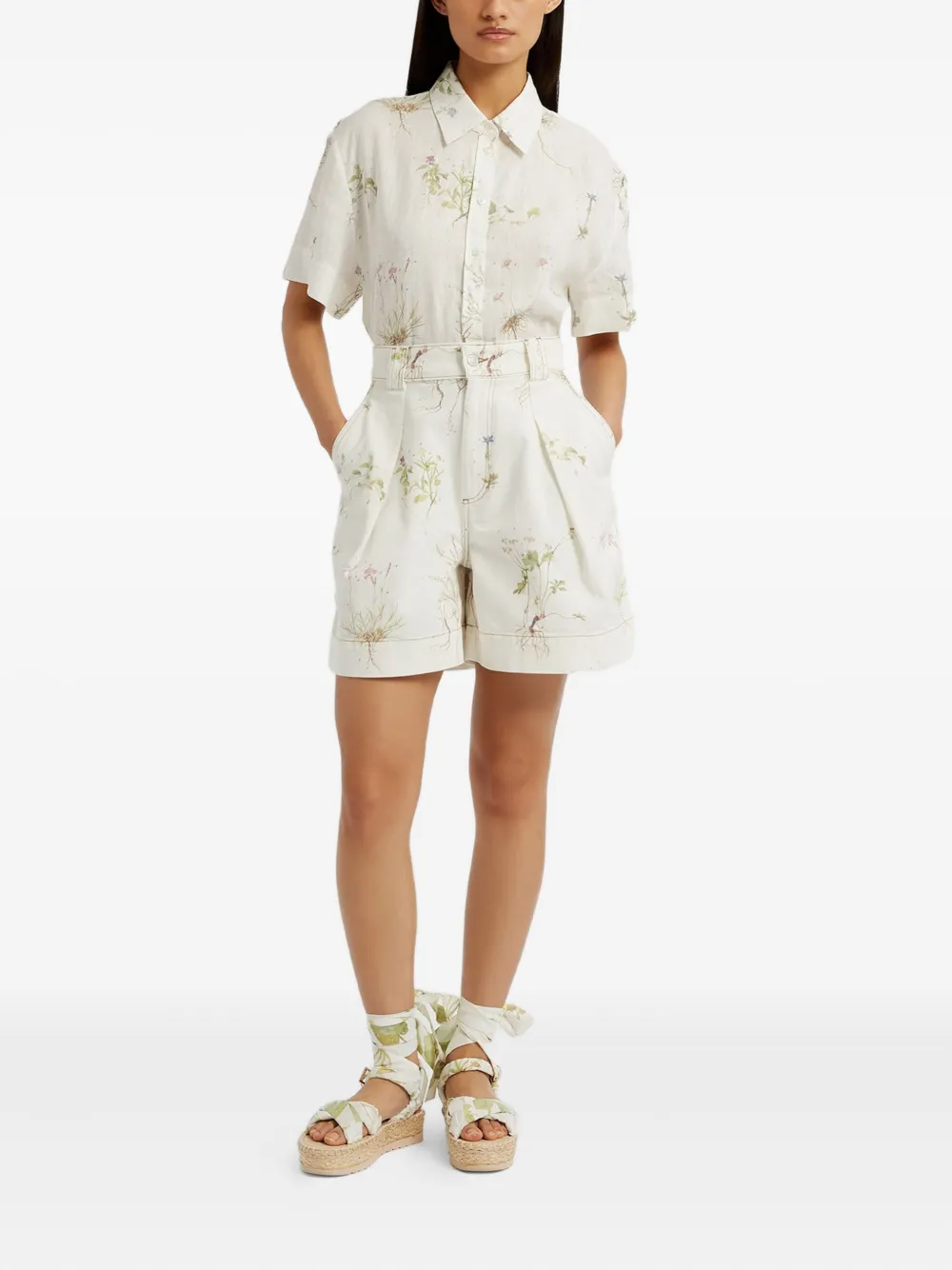 ERDEM FLORAL-PRINT SHIRT