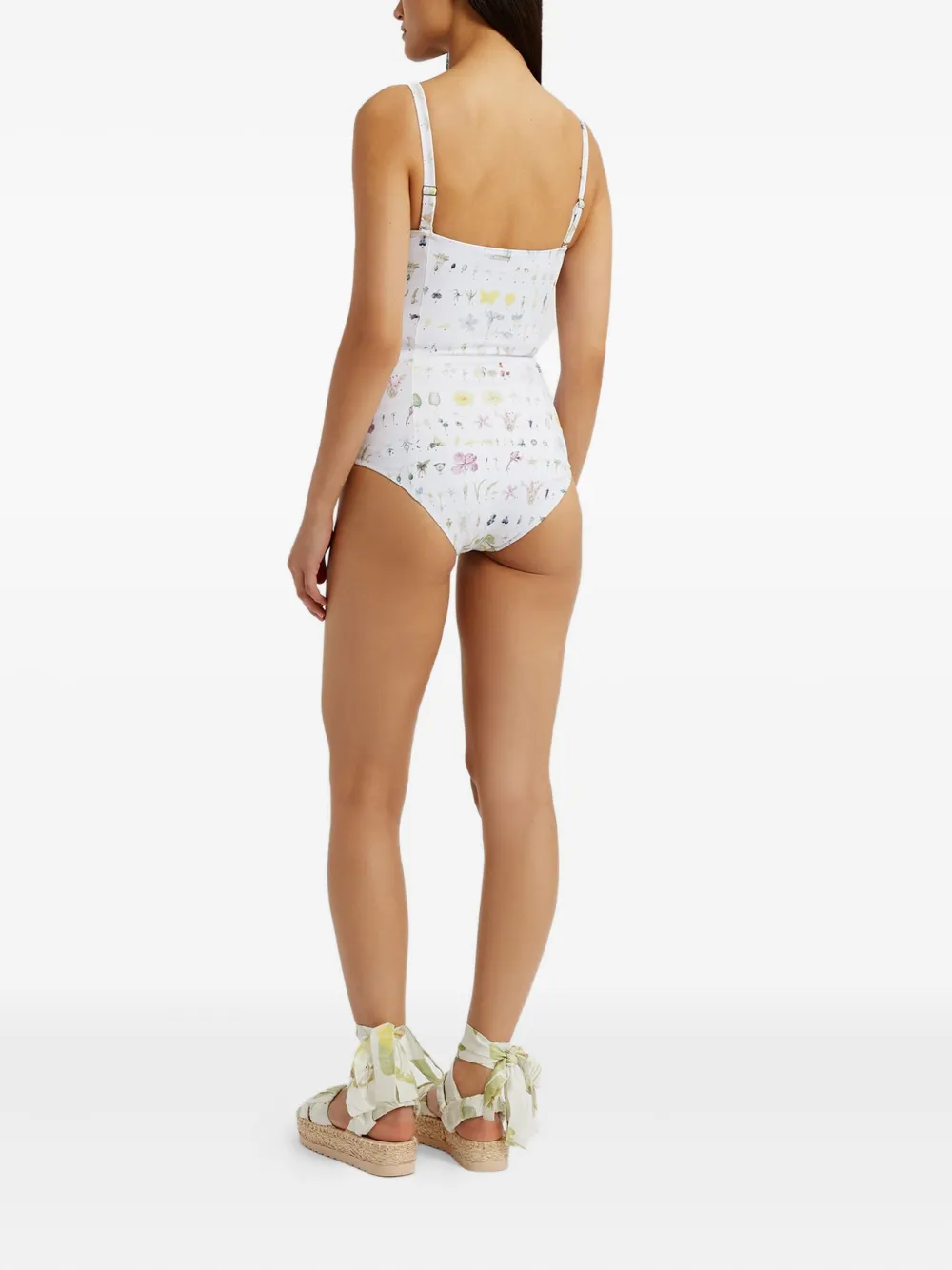 ERDEM FLORAL-PRINT SWIMSUIT