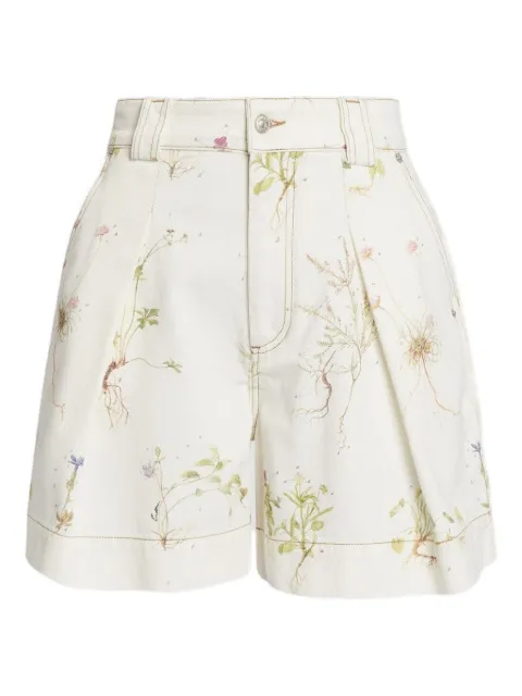 ERDEM floral-print denim shorts 