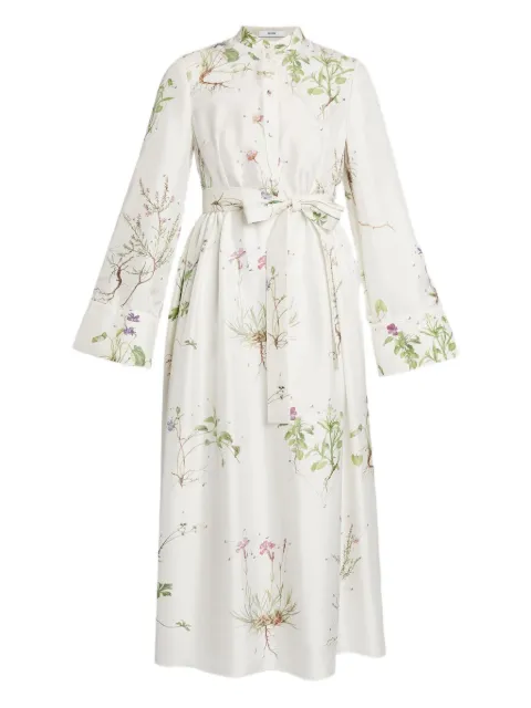 ERDEM فستان ميدي بأكمام طويلة