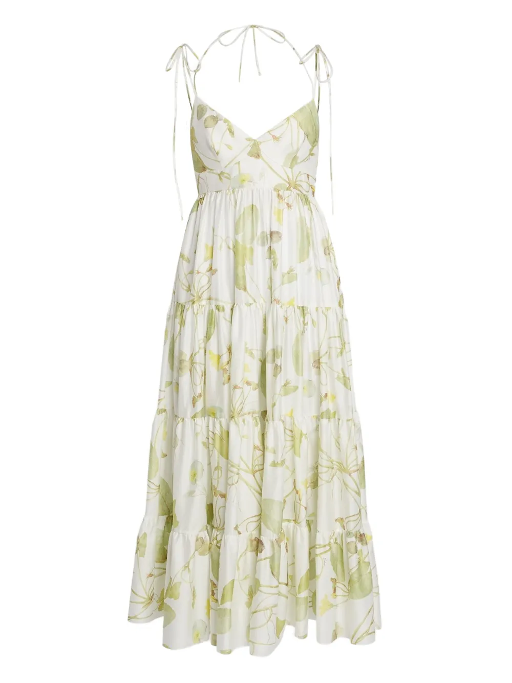Erdem Leaf-print Maxi Dress
