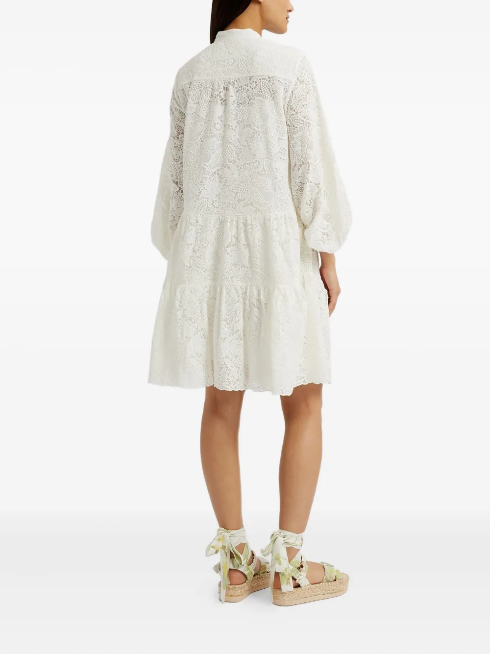 ERDEM HALF-SLEEVE MINI DRESS 