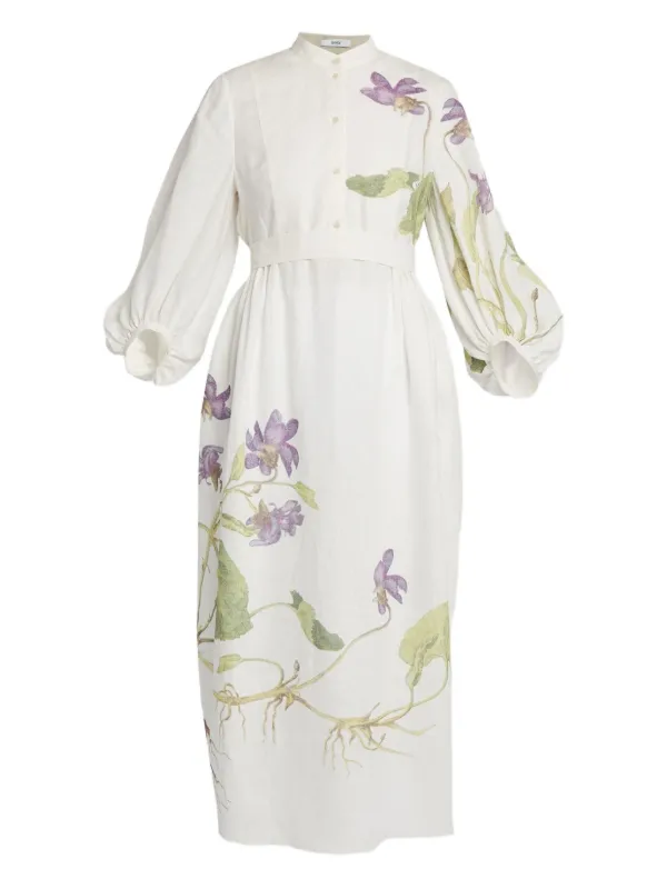 ERDEM アーデム winford floral midi dress Winford floral midi dress in multicoloured - Erdem | Mytheresa