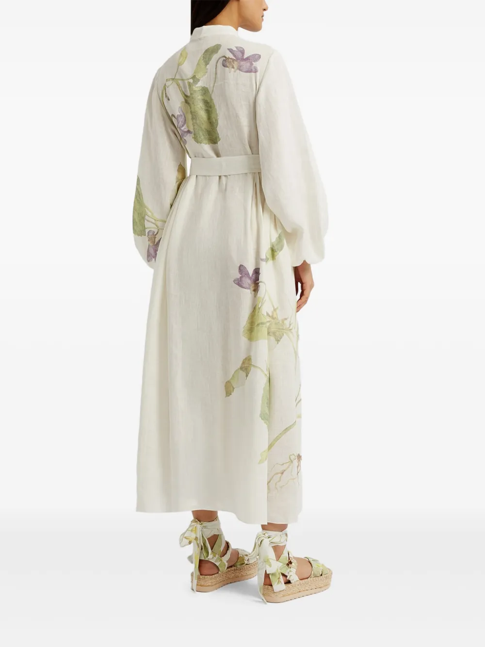 ERDEM FLORAL-PRINT MIDI DRESS 
