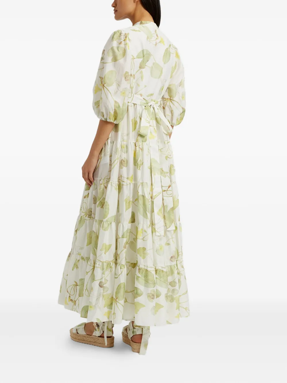 ERDEM SHORT-SLEEVE MIDI DRESS