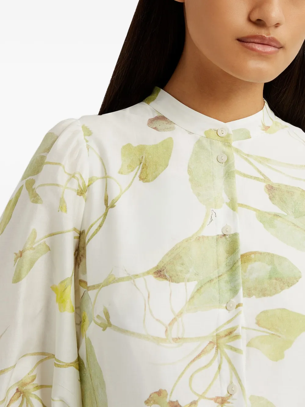 Shop Erdem Short-sleeve Midi Dress