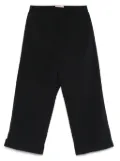 Plan C technical-panama trousers - Black