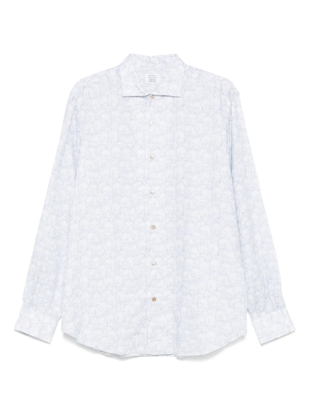 Mazzarelli floral-print shirt | Blue | Image 1