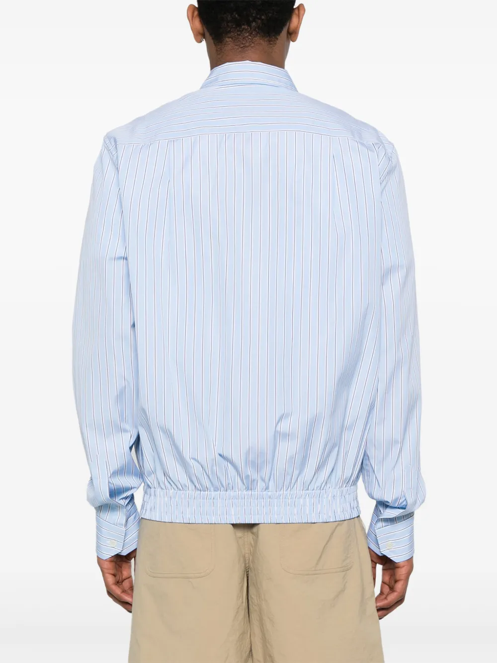 Plan C Gestreept overhemd Blauw