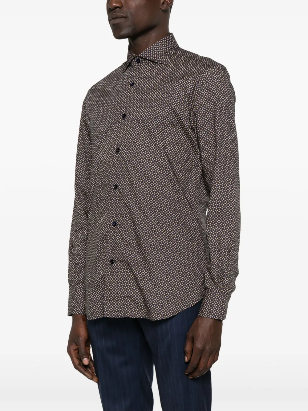 Mazzarelli Floral-print Shirt