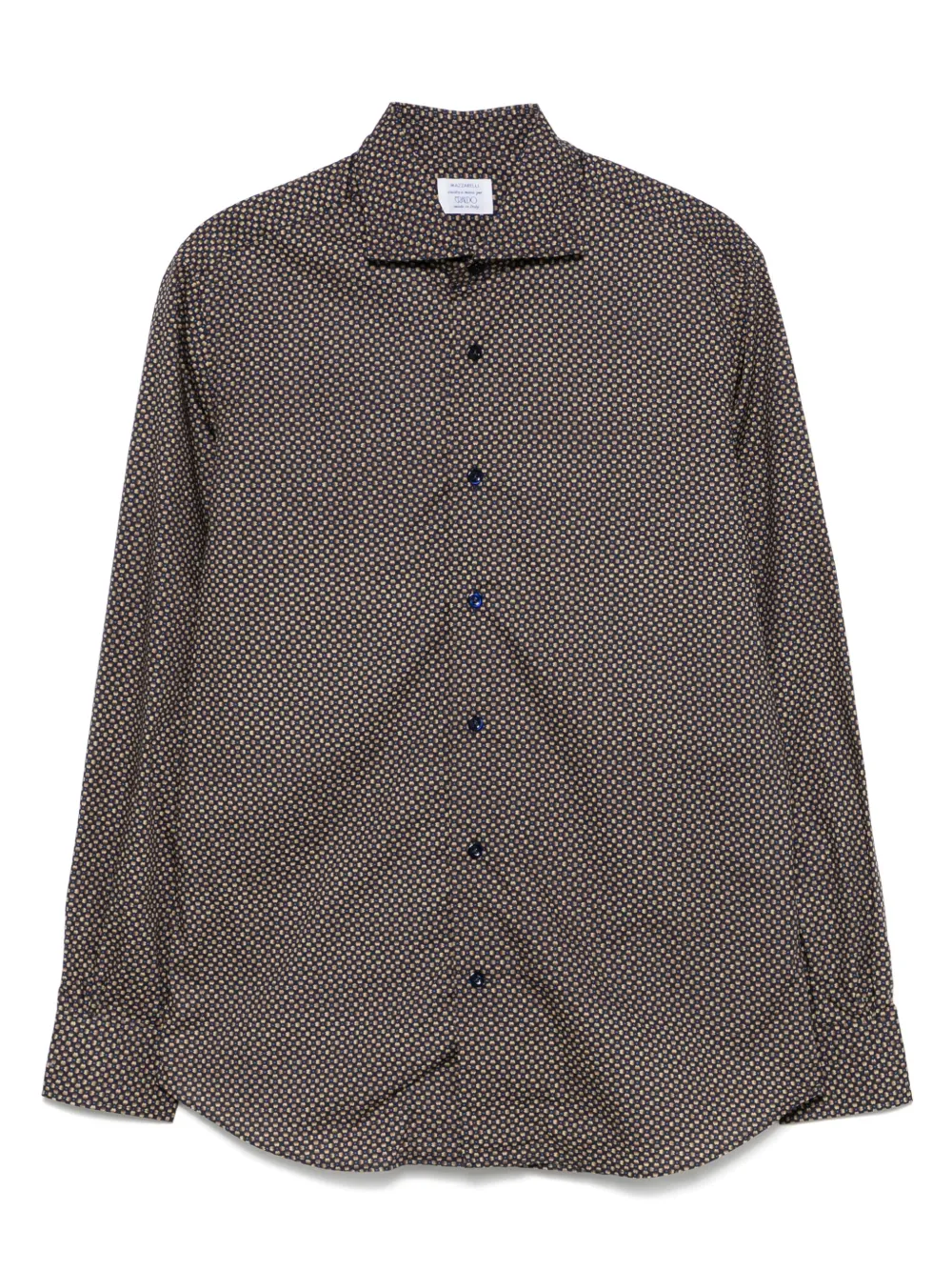 Mazzarelli floral-print shirt | Brown | Image 1