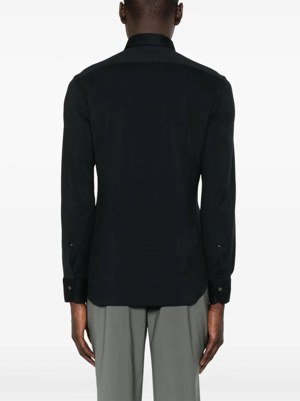 Mazzarelli Jersey overhemd Zwart