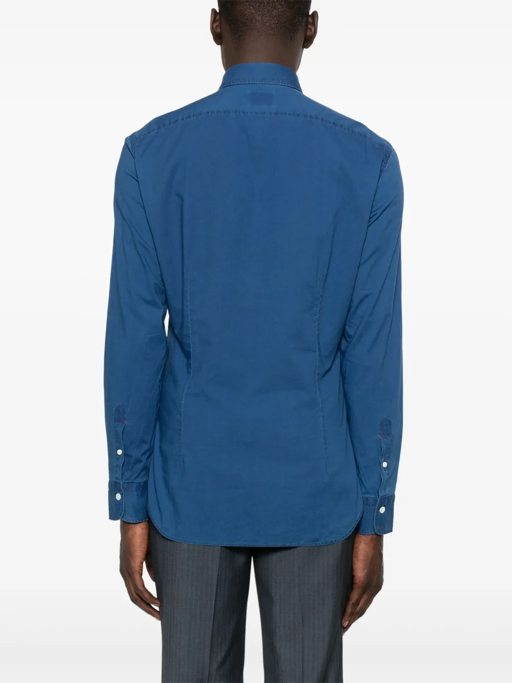 Mazzarelli Katoenen overhemd Blauw