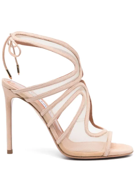 Aquazzura صندل بزينة فتحات وكعب 110 ملم