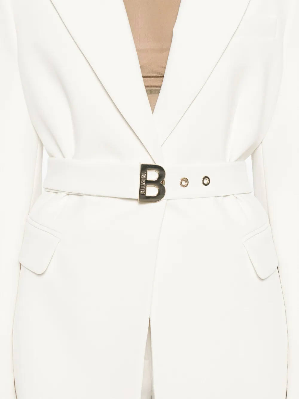 Blugirl Blazer met ceintuur Wit