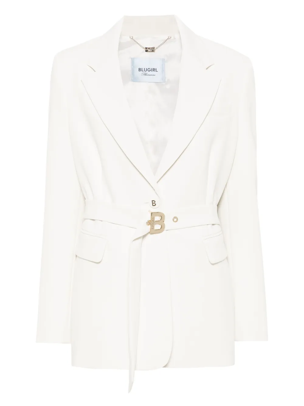Blugirl Blazer met ceintuur Wit