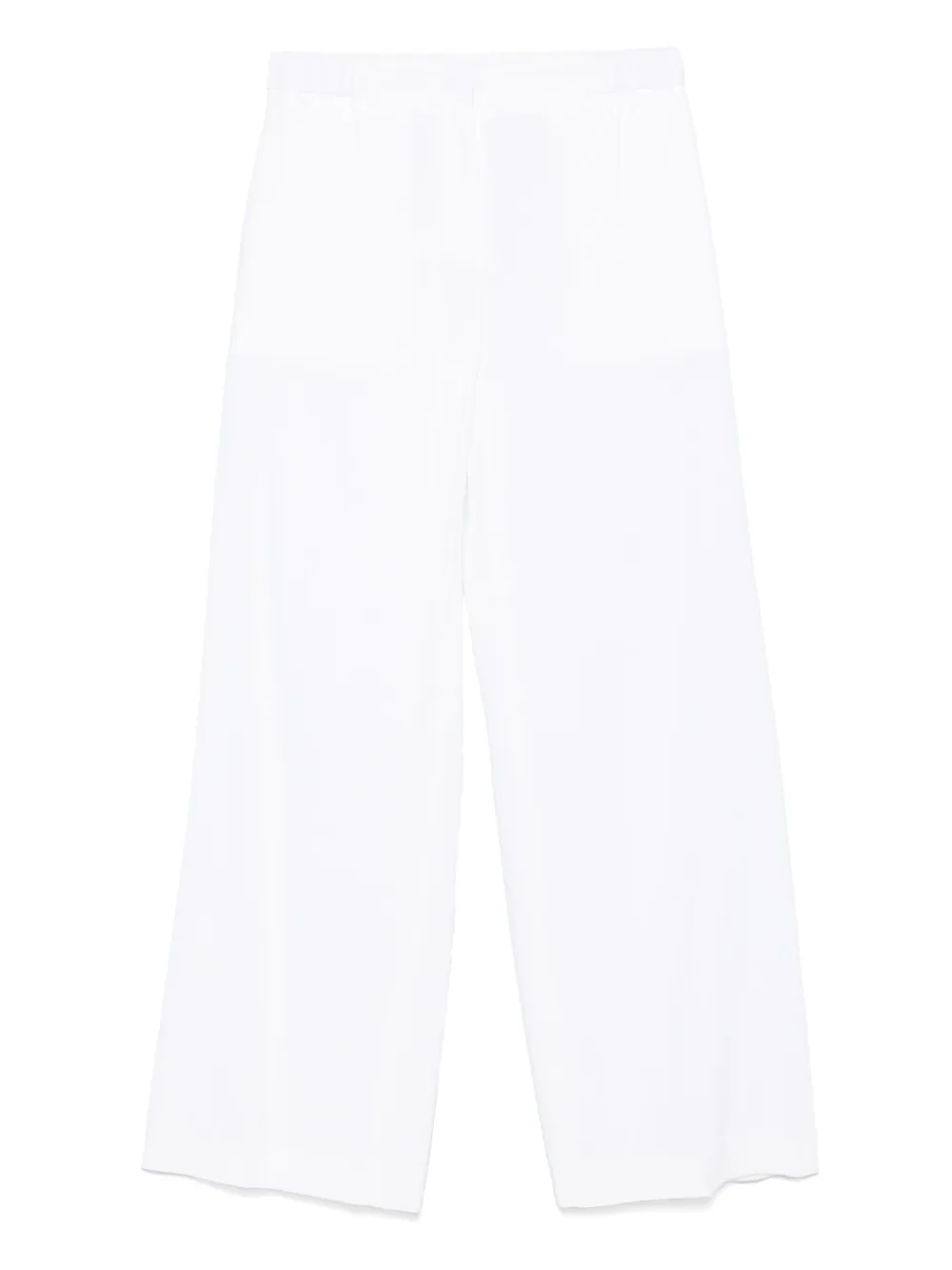 BOSS Broek met geplooid detail Wit