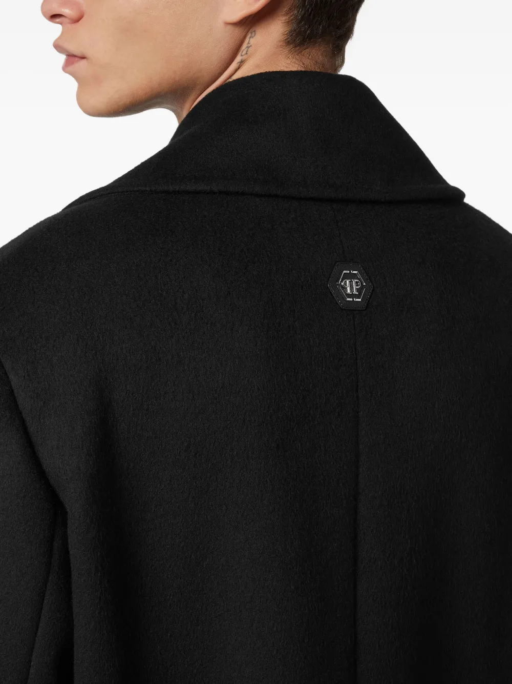 Philipp Plein Jas met dubbele rij knopen Zwart
