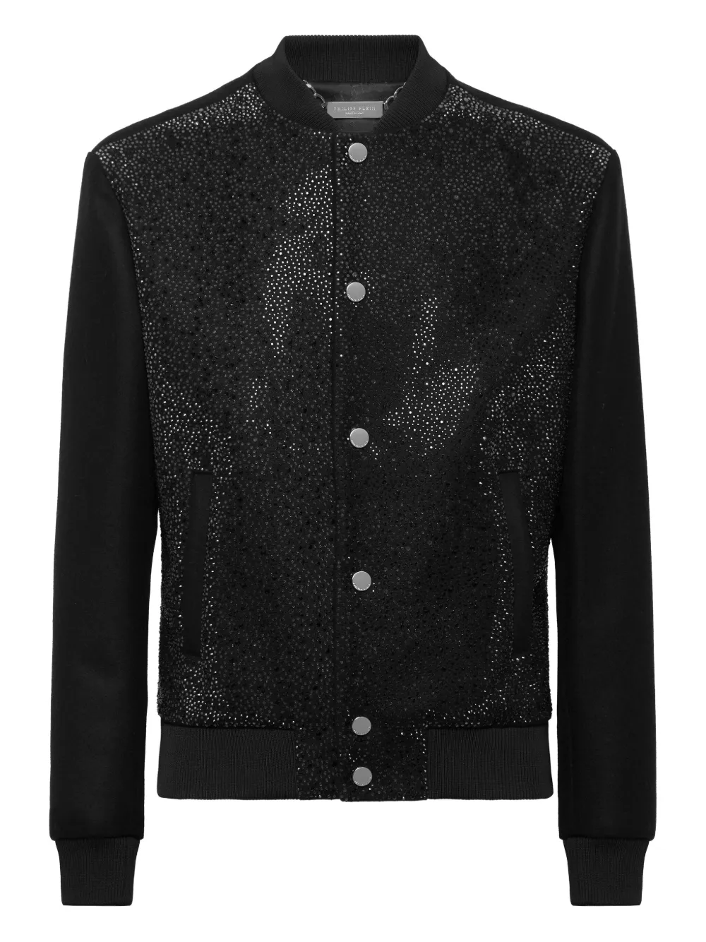 Philipp Plein rhinestone-embellished bomber jacket | Black | Image 1