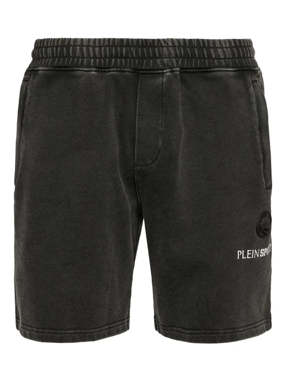 Plein Sport ロゴ ショートパンツ - ブラック Plein Sport ロゴ ショートパンツ - ブラック
