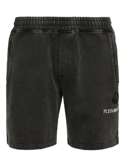 Plein Sport logo-print cold-dye shorts