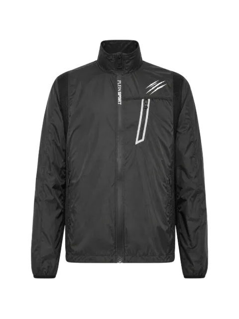 Plein Sport logo-print zip-up jacket