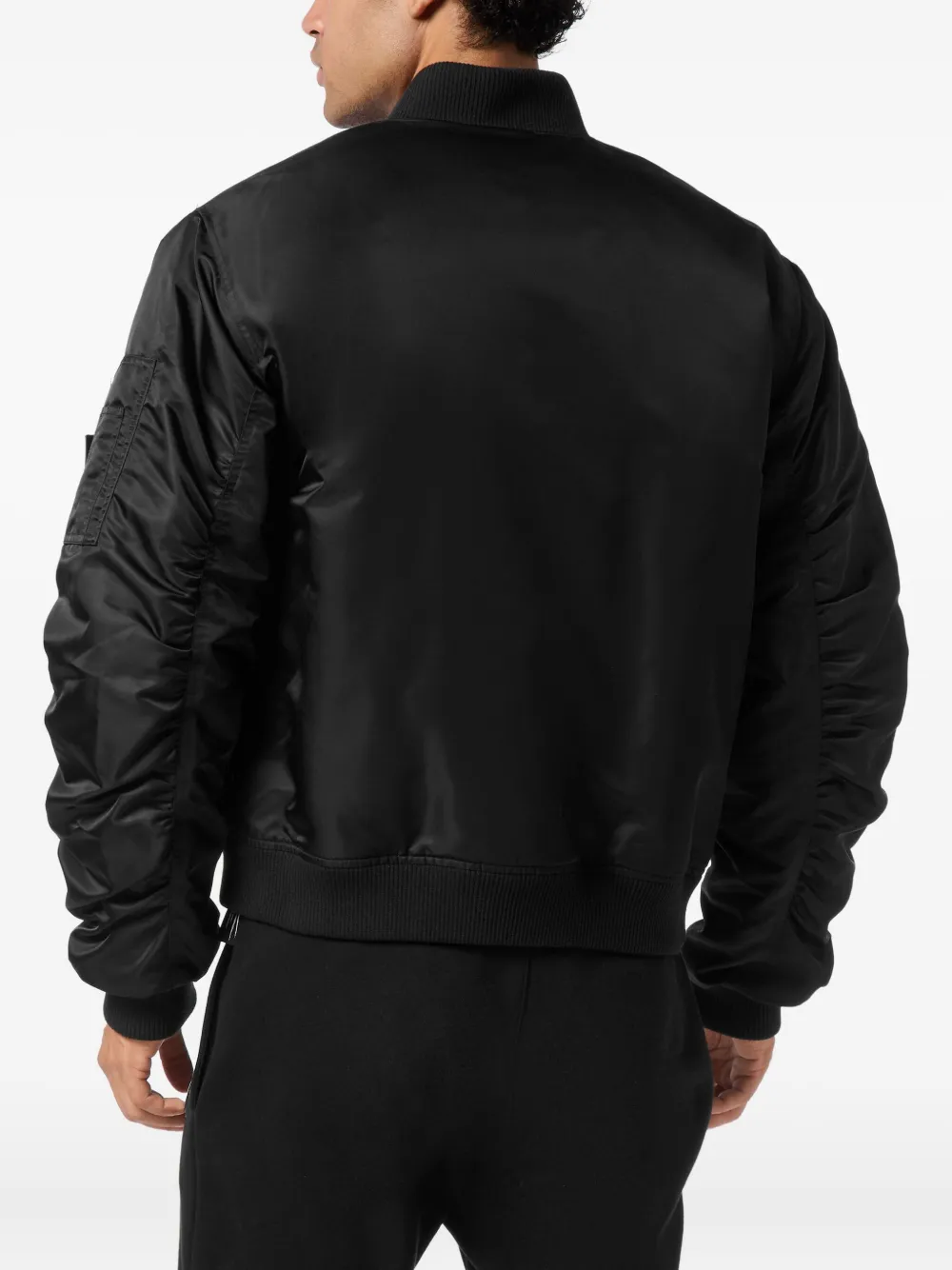  Plein Sport Logo-plaque Bomber Jacket - Black 
