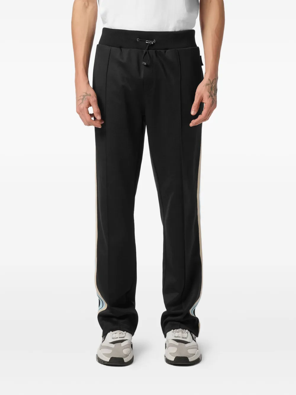 Philipp Plein Trainingsbroek met streep-detail Zwart