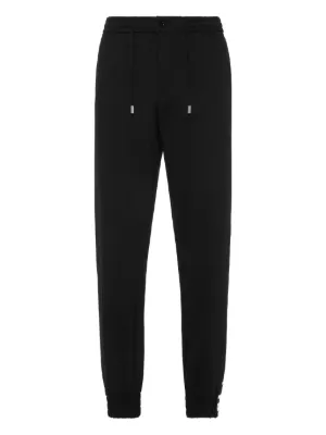 Alexander McQueen Logo Graffiti Print Track Pants | Black | FARFETCH