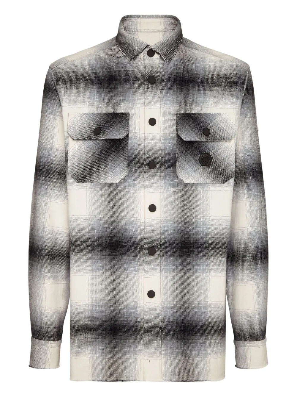 Philipp Plein plaid overshirt | Neutrals | Image 1