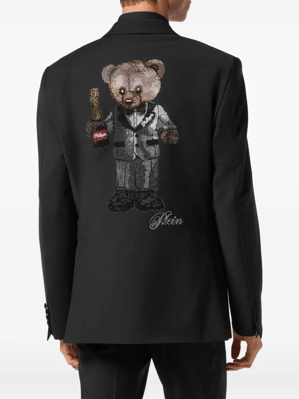 Philipp Plein Blazer met enkele rij knopen Zwart