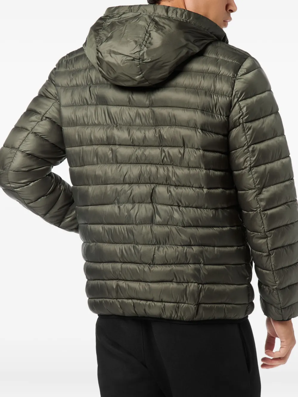 Plein Sport Gevoerd jack met capuchon Groen