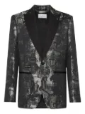 Philipp Plein Lord Fit Skull blazer - Black