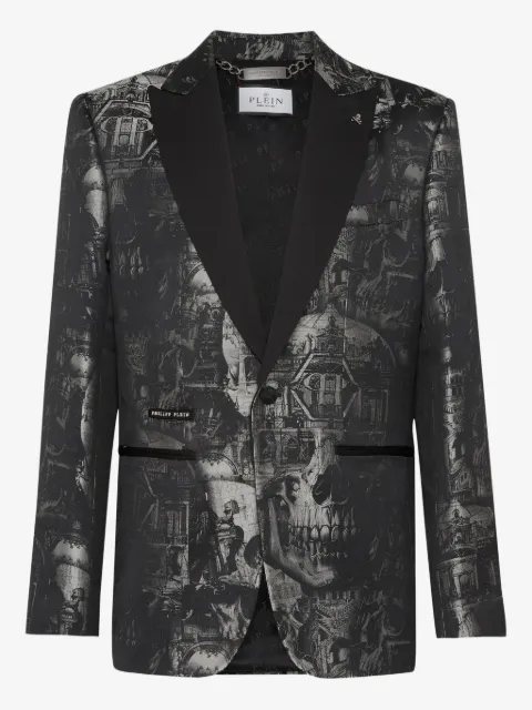 Philipp Plein Lord Fit Skull blazer