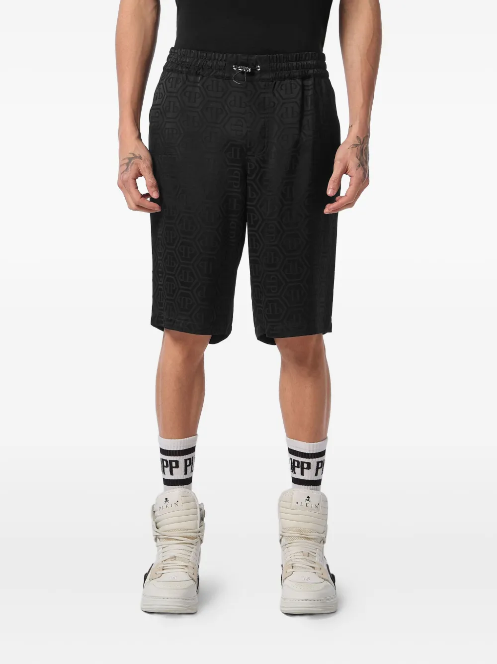Philipp Plein Cool Kid Fit shorts Zwart