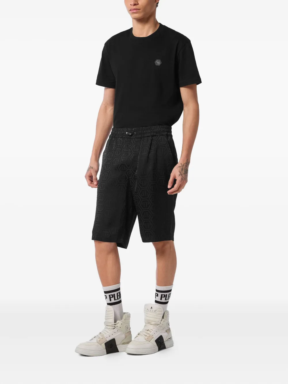Philipp Plein Cool Kid Fit shorts - Zwart
