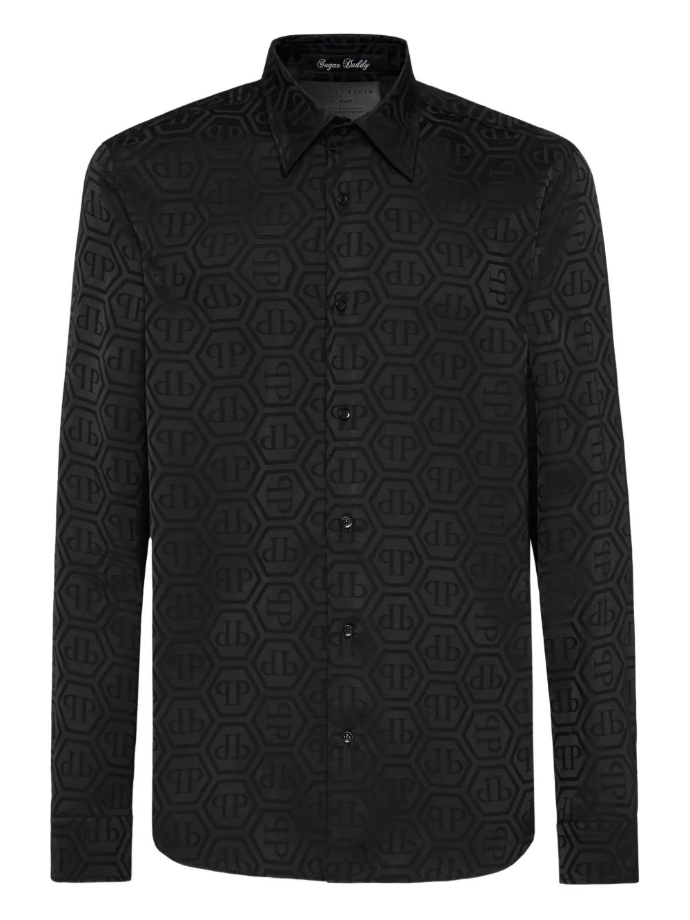 Philipp Plein camisa Sugar Daddy Corte de seda | negro | Image 1