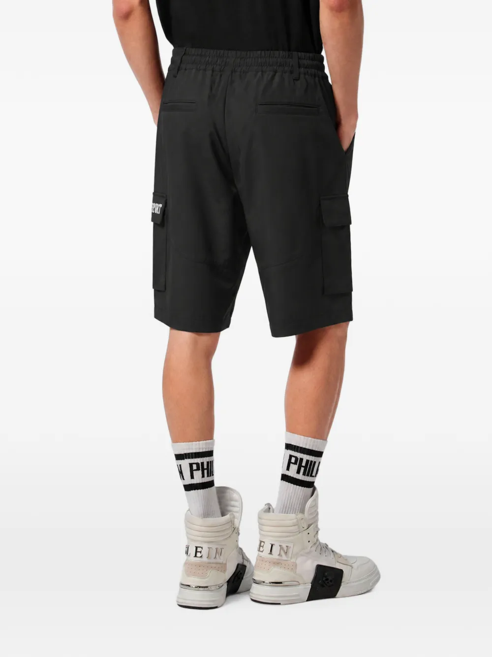 Plein Sport Thunder cargo shorts Zwart