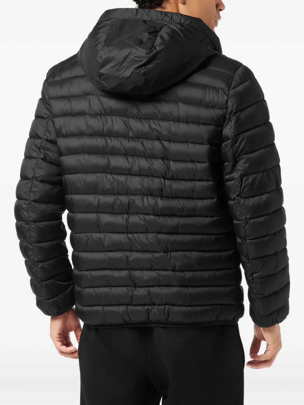 Plein Sport Bollo Tiger gewatteerd jack met capuchon Zwart