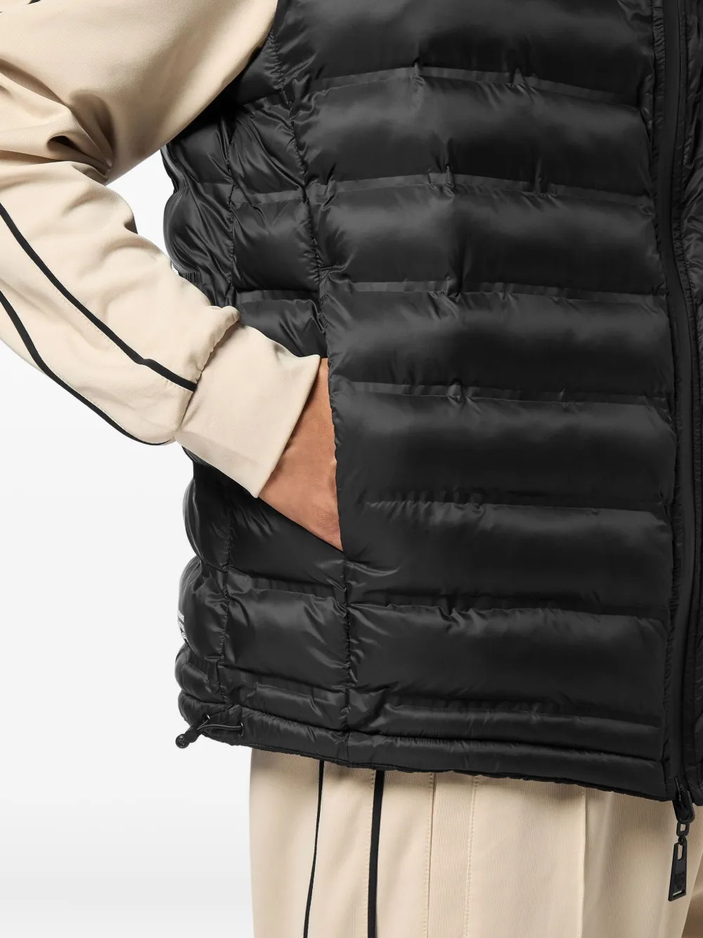 Plein Sport Zip-up Gilet In Black