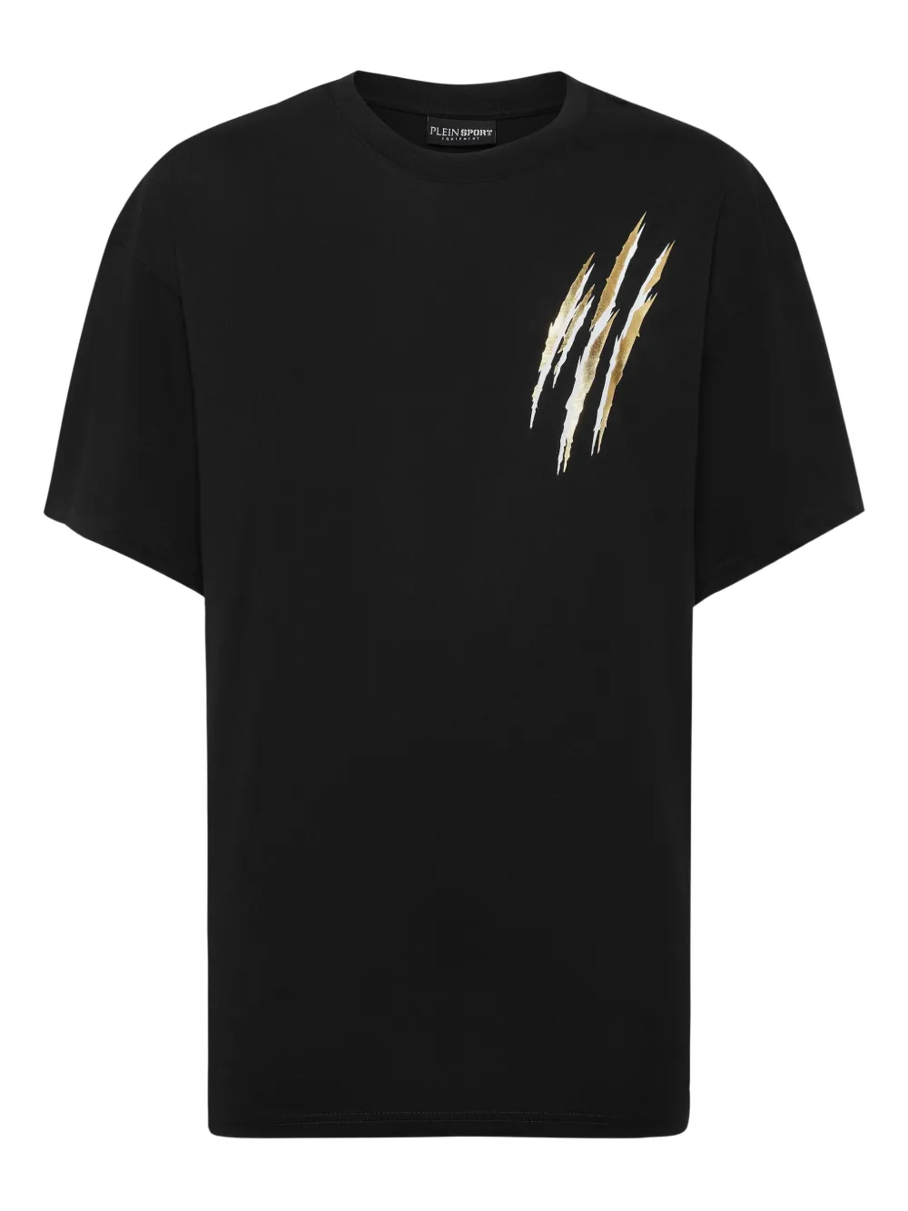 Plein Sport claw-print cotton T-shirt Zwart